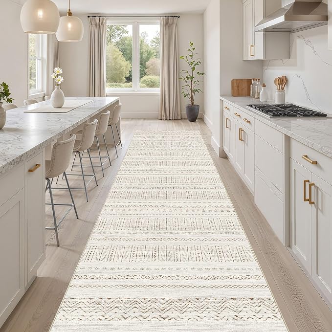 cotiled Hallway 2.6x10 Runner Rugs: Washable Boho Rugs - Image 6