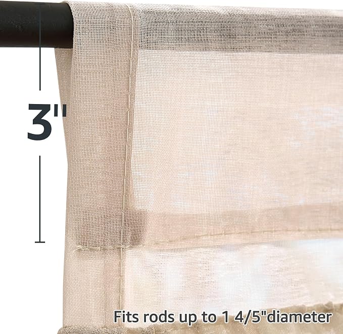 jinchan Ruffled Valance Curtain - Image 9