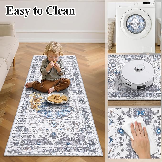 Ileading Washable Hallway Runner Rugs, 2x6 Non Slip Runners Area Rug - Image 6