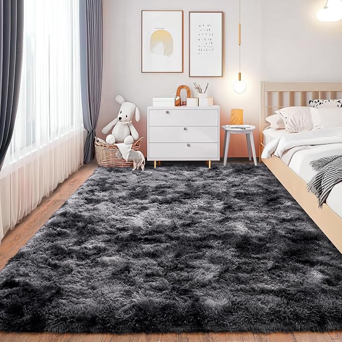 Fluffy Carpet for Living Room, Furry Carpet for Teen, Shaggy Rug for Nursery - Image 5
