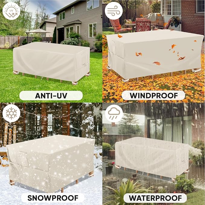 BALEINE Patio Furniture Covers, Outdoor Furniture Covers Waterproof, Heavy Duty - Image 8