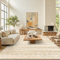 Miukiki 8x10 Area Rug for Living Room Moroccan Washable Rugs Non Slip Indoor by Miukiki