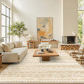 Miukiki 9x12 Area Rug for Living Room Moroccan Washable Rugs Non Slip Indoor by Miukiki