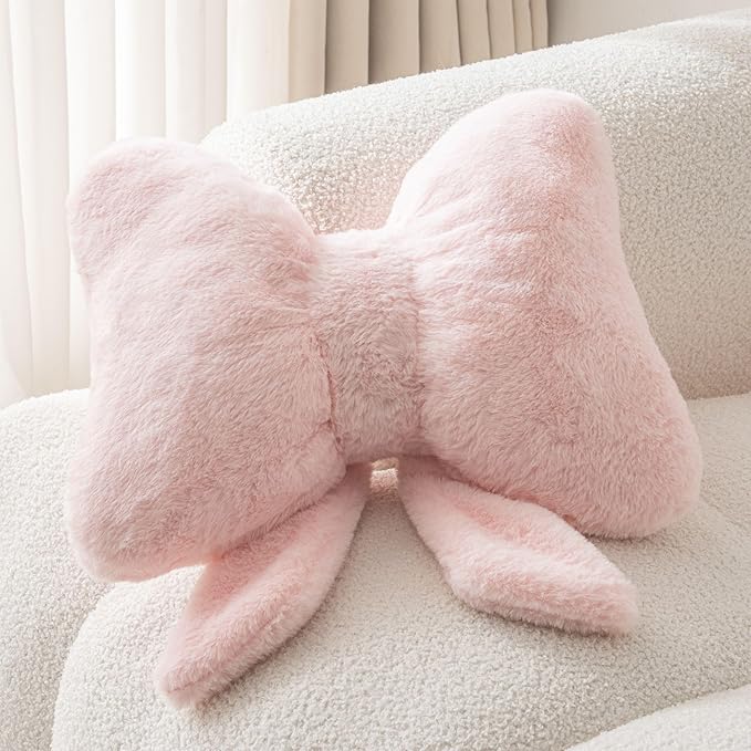 Bow Pillow Throw Pillows Butterfly Shaped Decorative Cute Pillows by Unknown