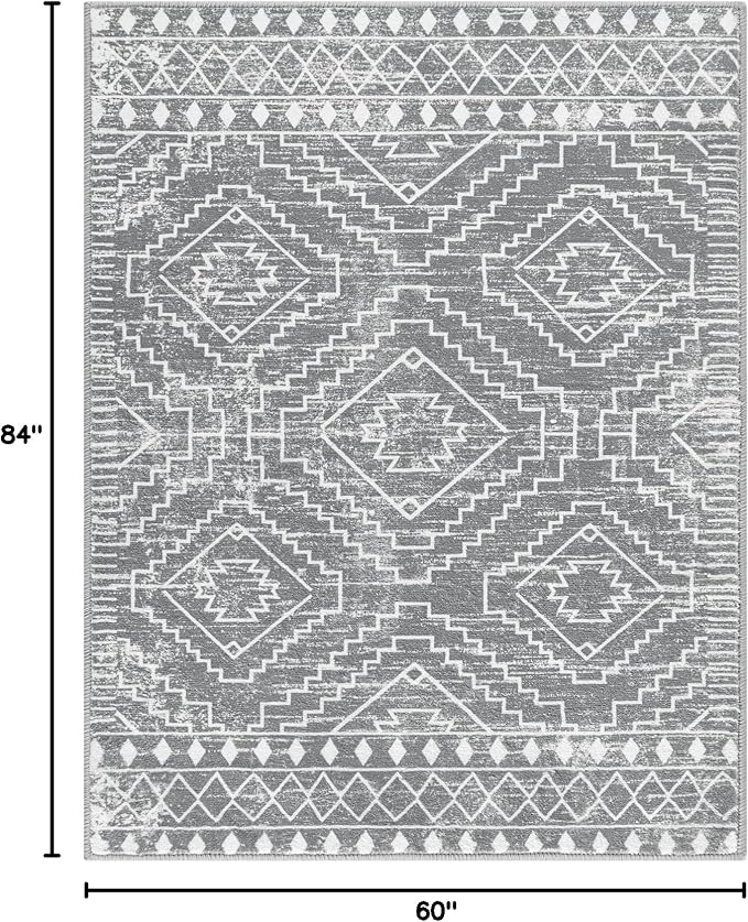 Wonnitar Moroccan Gray Area Rugs - Image 2