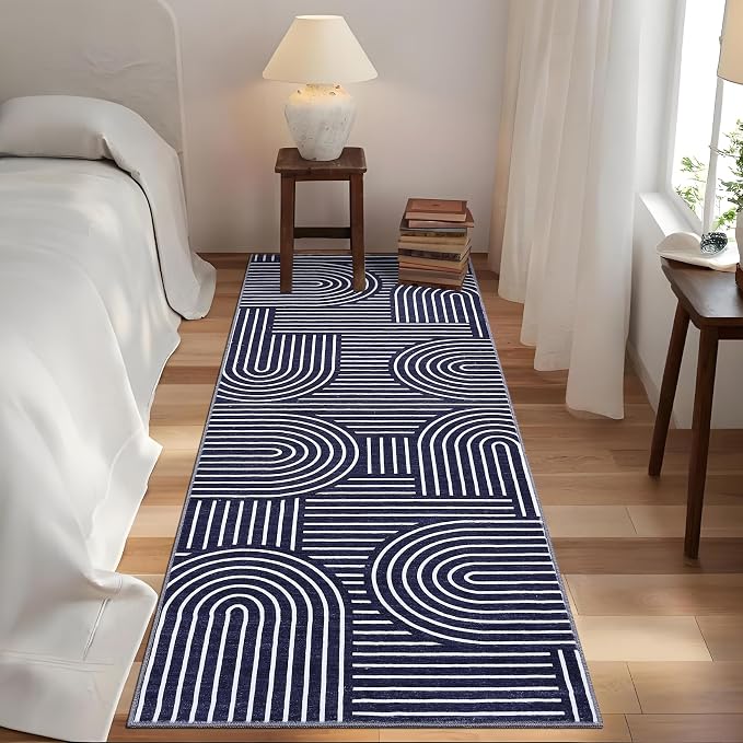 ROYHOME Modern Rug 2x6 Runners for Hallways, Abstract Kitchen Runner Rugs Non - Image 3