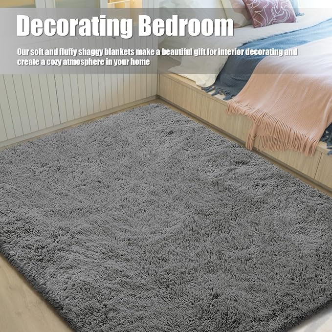 Ultra Soft Fluffy Area Rugs for Bedroom Living Room 10x14, Nursery Rug - Image 5