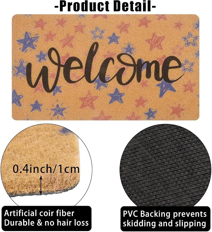 FGSS Patriotic 4th July Welcome-Doormat Outdoor-Entrance - Image 4