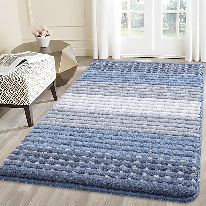 Kitinjoy Indoor Outdoor Door Mat, 59x36 Non-Slip Absorbent Dirt Trapper by Kitinjoy