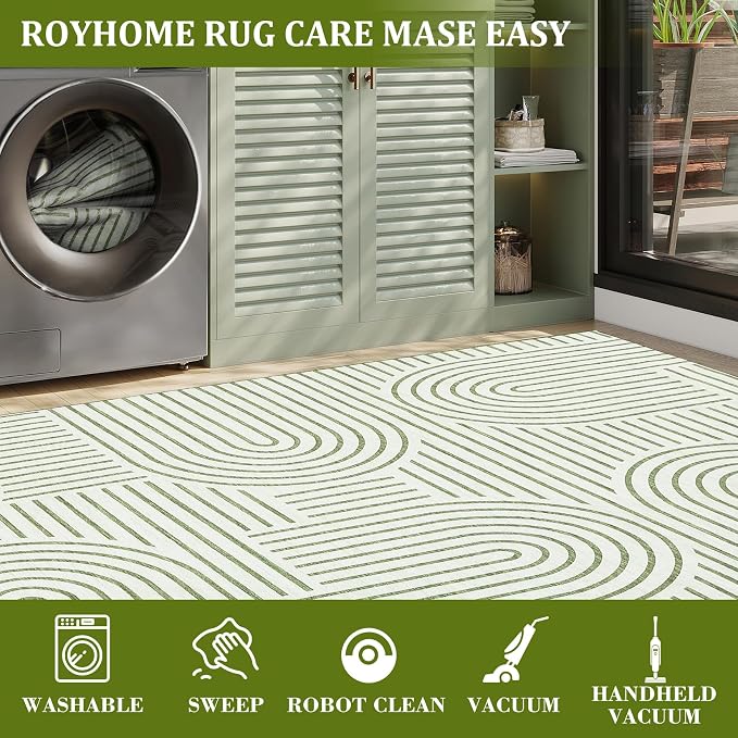 ROYHOME Modern Rug 2.5x10 Runners - Image 7