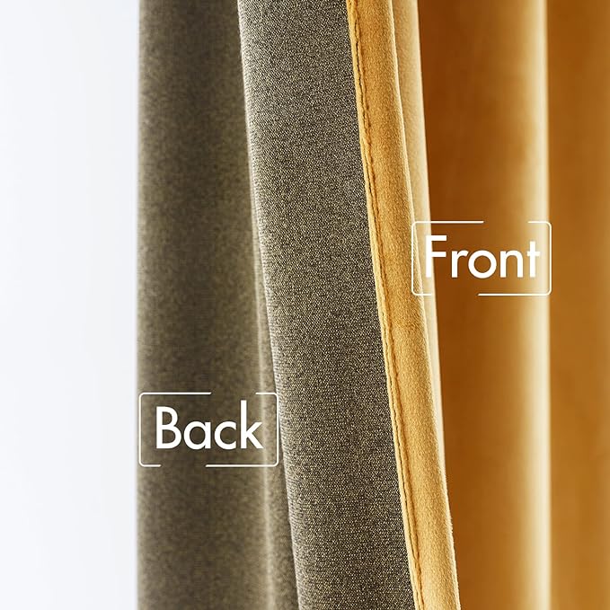 MIULEE Velvet Curtains 96 inches 2 Panels - Image 6