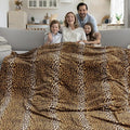 Edenleaf Fleece King Size Super Soft Cozy Leopard Print Blanket by Edenleaf