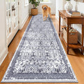 Vaukki Hallway Runner Rug, Vintage Shaggy Soft Laundry Rug Runner, Non Slip by Vaukki