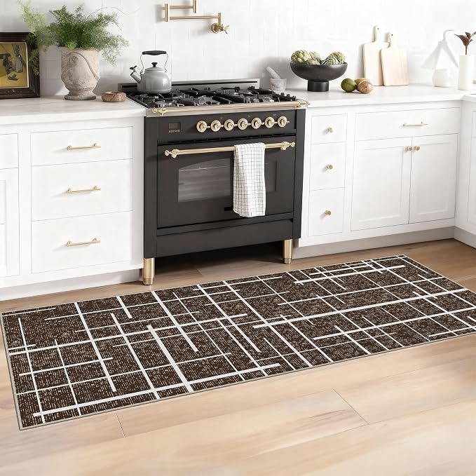 Washable Runner Rug 2x6, Hallway Runner Rug Non Slip, Woven Thin No Shed Runners - Image 4