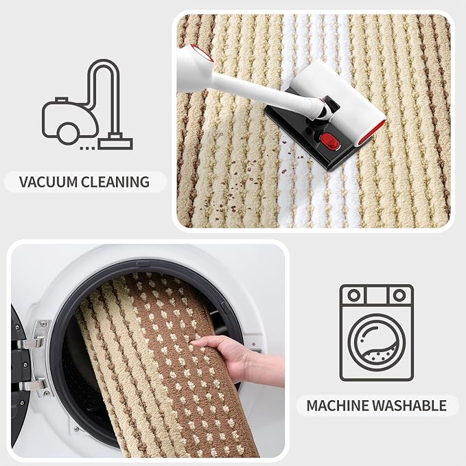 Kitinjoy Indoor Outdoor Door Mat, 32x20 Non-Slip Absorbent Dirt Trapper - Image 5