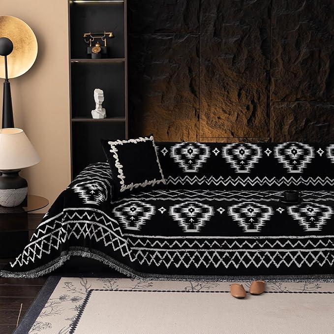 VClife Boho Couch Cover Chenille Sofa Cover by VCLIFE