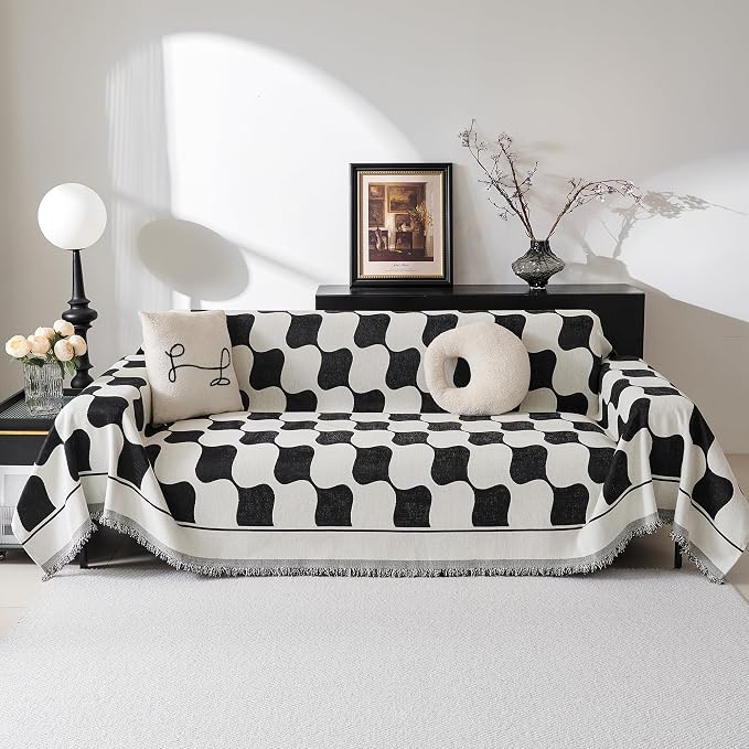 MEETSKY Couch Cover Sofa Cover Washable, Chenille Jacquard Sofa Covers by MEETSKY