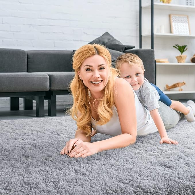 Merelax Soft Modern Indoor Shaggy Area Rug - Image 4