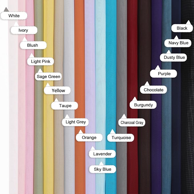 Lecloud Orange Sheer Curtains 84 Inches Long 2 Panels Set, Rod Pocket - Image 8
