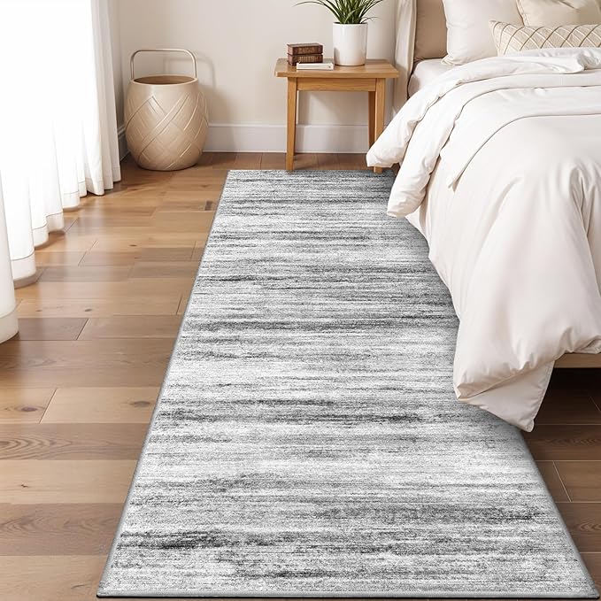3x7 Washable Runner Rug for Family: Easy-to-Clean Runners for Hallway Entryway by WIEVEDENS