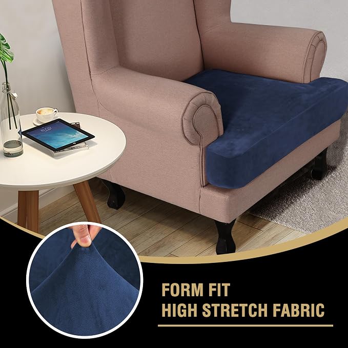 H.VERSAILTEX Stretch Velvet T Cushion Chair Covers - Image 6