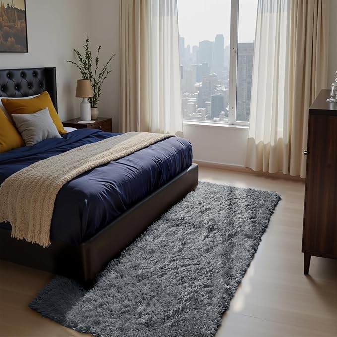 Soft Runner Rugs for Bedroom, Bedside Rug for Living Room Bedroom Kids Room - Image 2