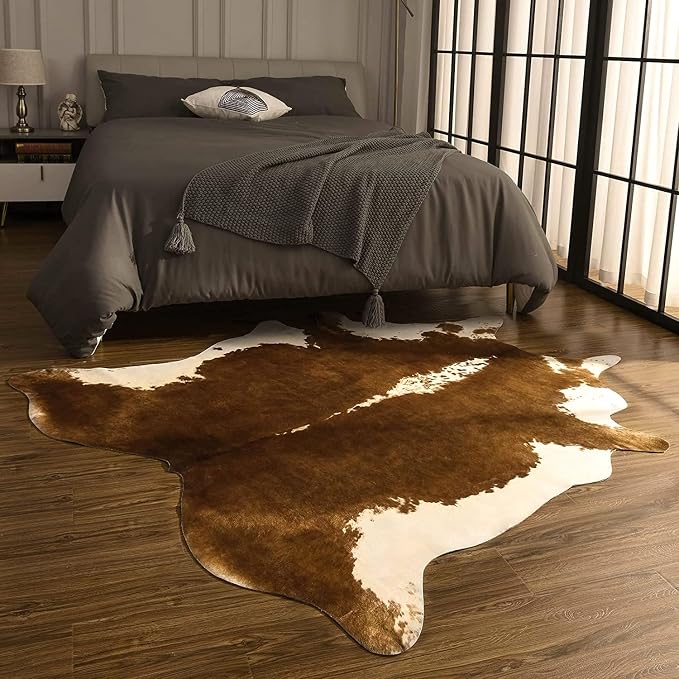 BENRON Premium Cowhide Rug, Faux Cow Hide Rugs - Image 7
