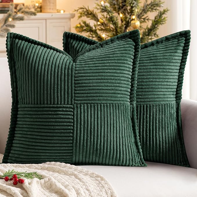 MIULEE Decorative Euro Sham Throw Pillow Covers by MIULEE