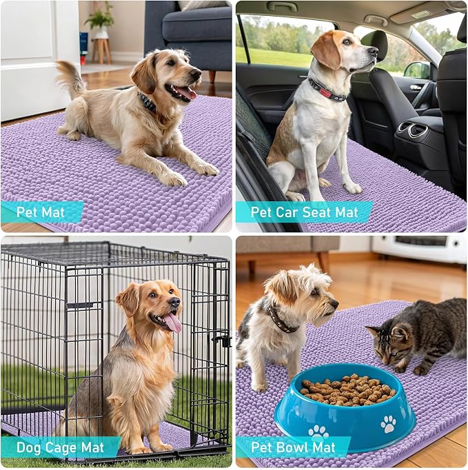 OLANLY Dog Door Mat for Muddy Paws 59x24, Absorbs Moisture and Dirt, Absorbent - Image 7