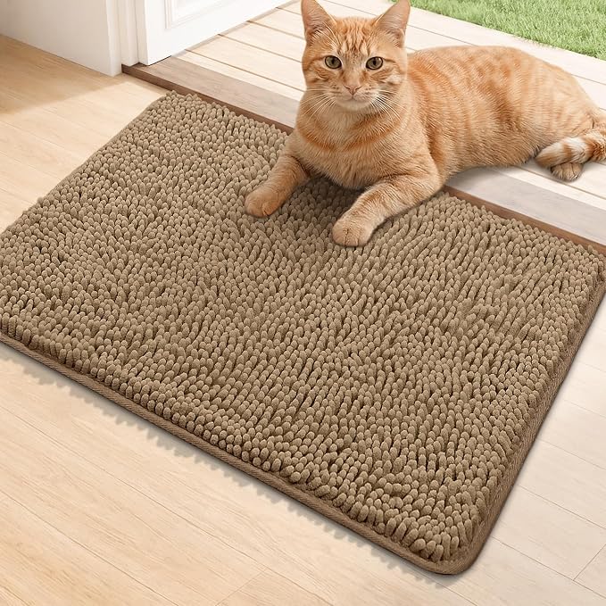 Bcoimo Super Absorbent Cat Door Mat, Pet Rugs by Bcoimo