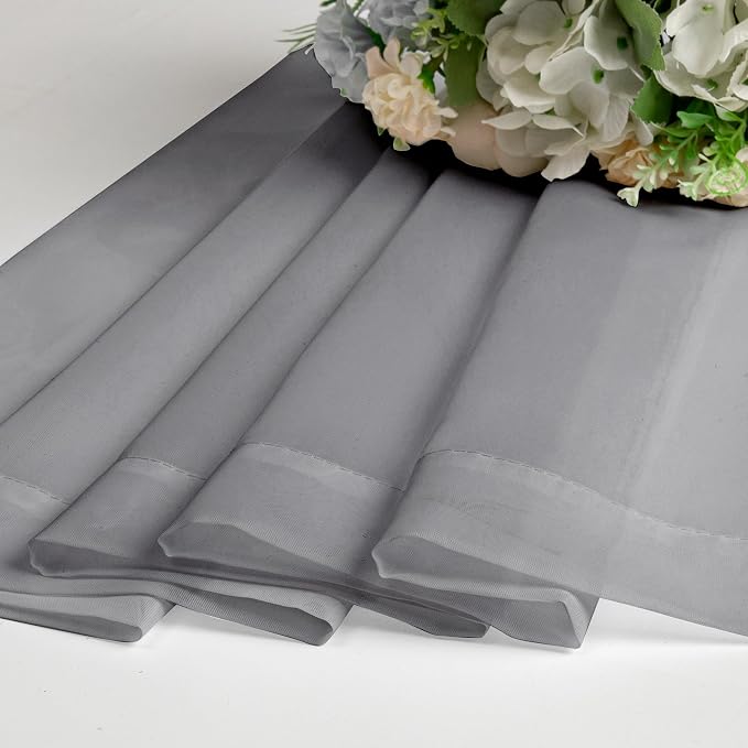 Aiyufneg Small Sheer Tier Curtains Half Kitchen Curtain Sheers, Light Filtering - Image 6