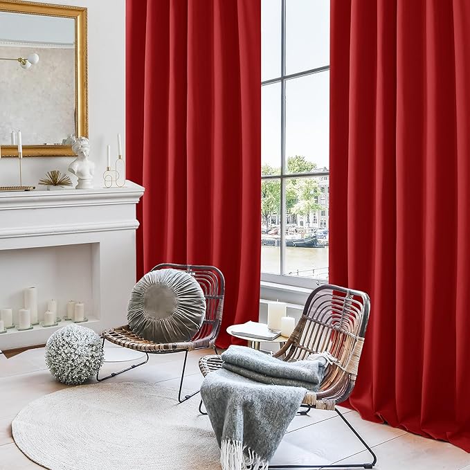 Deconovo Red Curtains for Christmas - Image 4