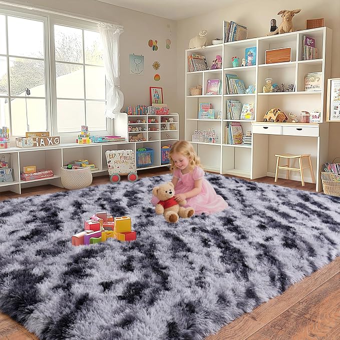 Shaggy Modern Shag Area Rug for Bedroom, Upgrade Non-Slip Plush Fluffy Carpet - Image 7