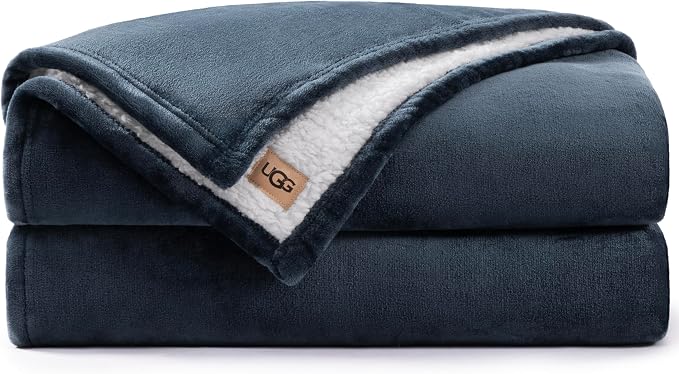 UGG Nita Full/Queen Blanket, Ultra Soft Queen Bedding, Cozy Plush Fuzzy Blanket by UGG
