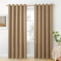 BGment Camel Linen Curtains for Living Room 84 Inch Length 2 Panels Set by BGment
