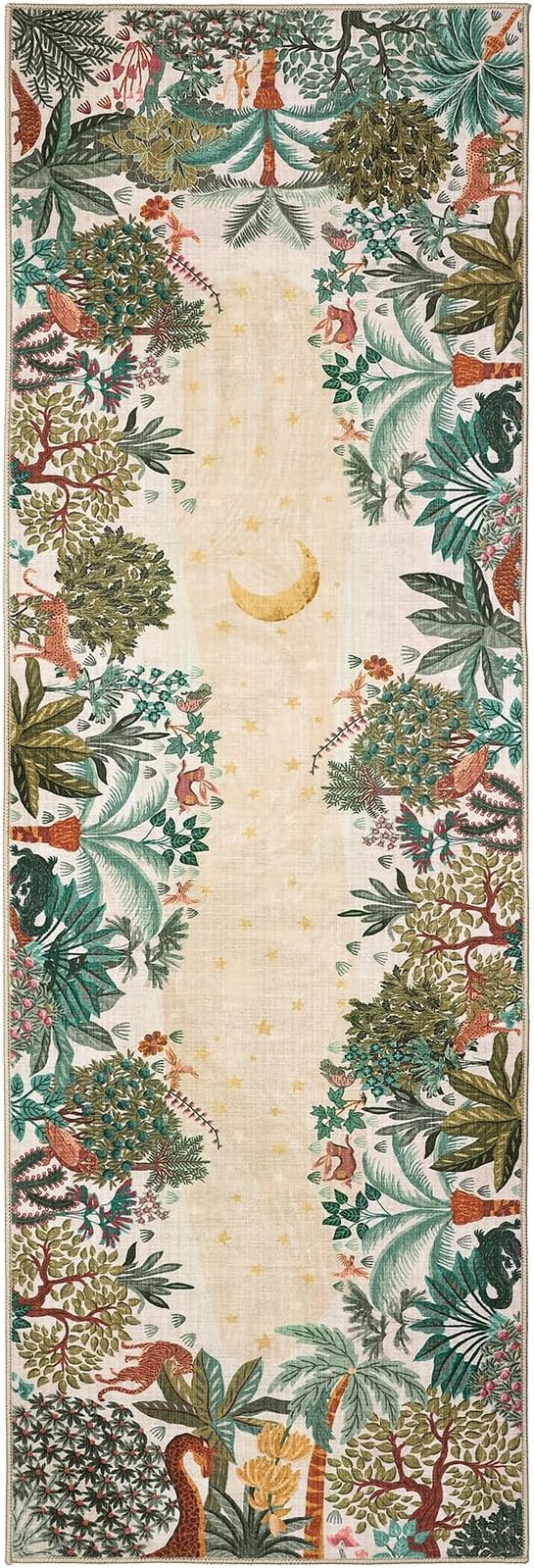 GarveeHome 2x6 Jungle Washable Runner Rug - Image 8