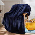 NEWCOSPLAY Super Soft Throw Blanket Dark Navy Premium Silky Flannel Fleece by NEWCOSPLAY