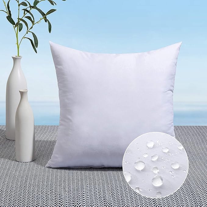 MIULEE 16x16 Pillow Insert Throw Pillow Insert, Outdoor Pillows Water-Resistant by MIULEE