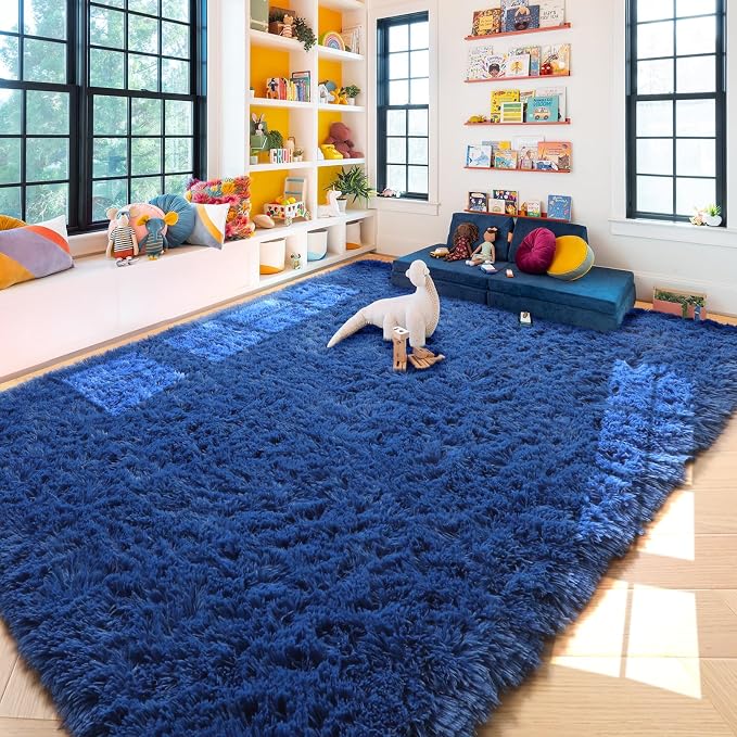 Amdrebio Navy Blue Area Rugs 8x10 - Image 3