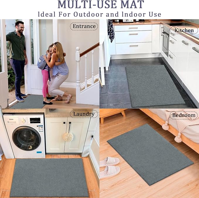 AAZZKANG Plain Doormat Set of 2 Front Door Floor Mat - Image 6
