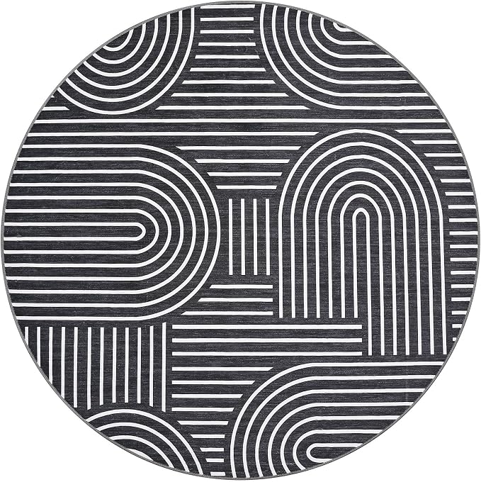 ROYHOME Washable Rug 6ft Area Rugs - Image 4