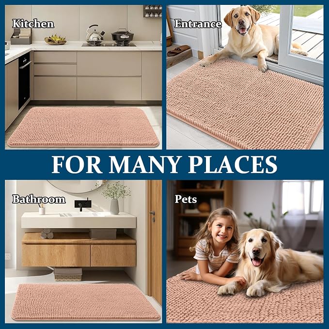 OLANLY Dog Door Mat for Muddy Paws 30x20, Absorbs Moisture and Dirt, Absorbent - Image 8