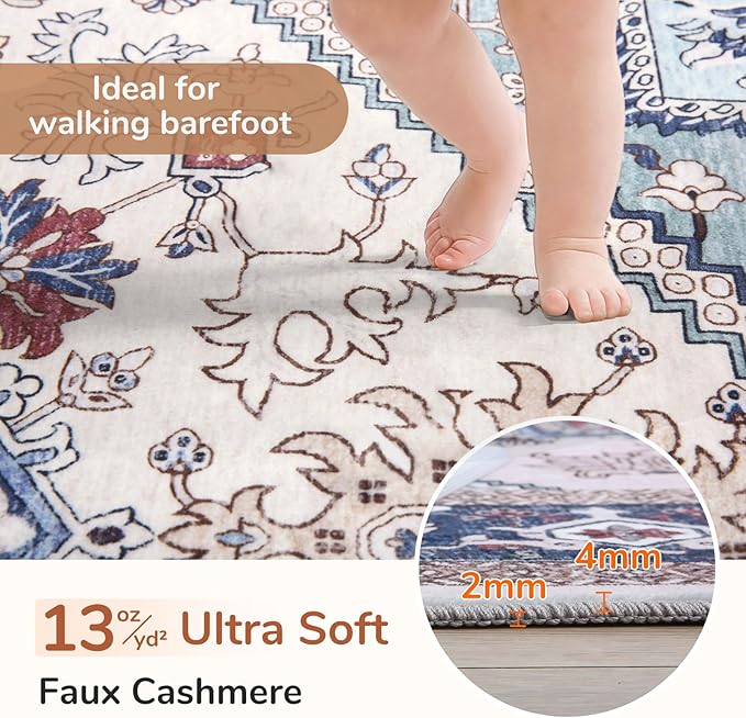 OPPODREAM Soft Area Rugs 3x5, Washable Rugs - Image 2