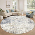 8ft Round Area Rug Living Room Rugs by DMOYEST
