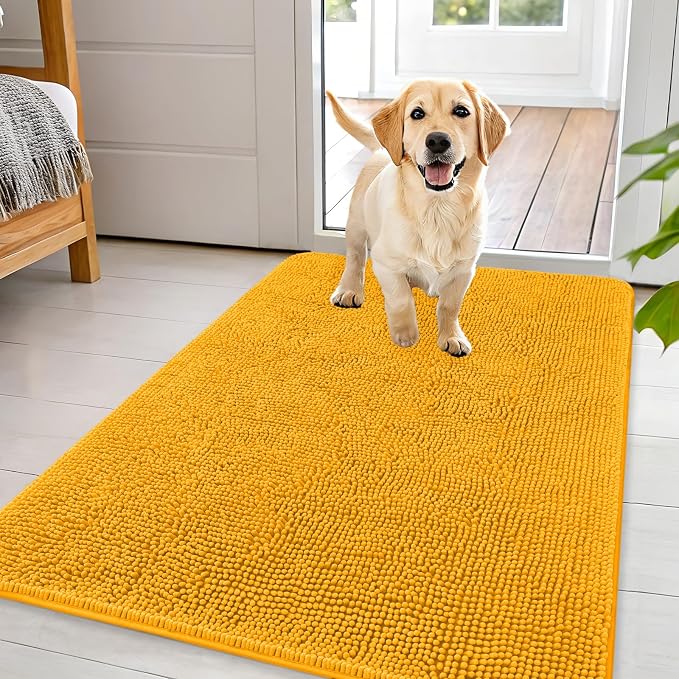 OLANLY Dog Door Mat for Muddy Paws 44x32, Absorbs Moisture and Dirt, Absorbent by OLANLY