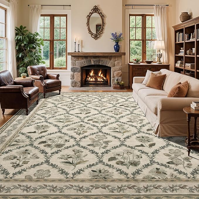 LIANLAM Washable Rug Area Rugs for Living Room by LIANLAM