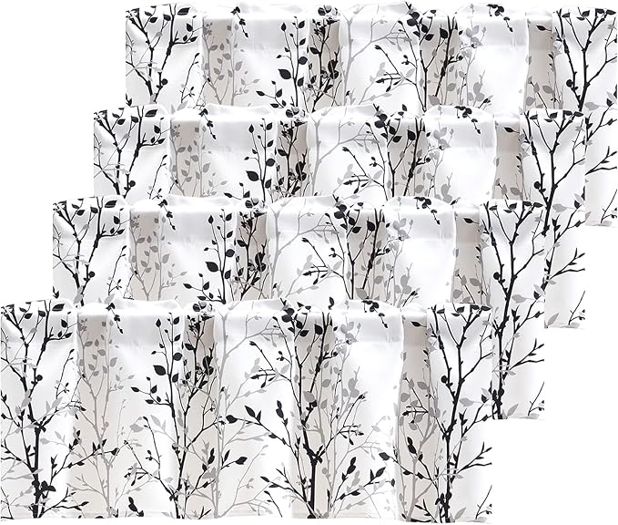 Luvyohmee Tree Branch Printed Valance Curtain, 18 inches Long Kitchen Valance by Luvyohmee