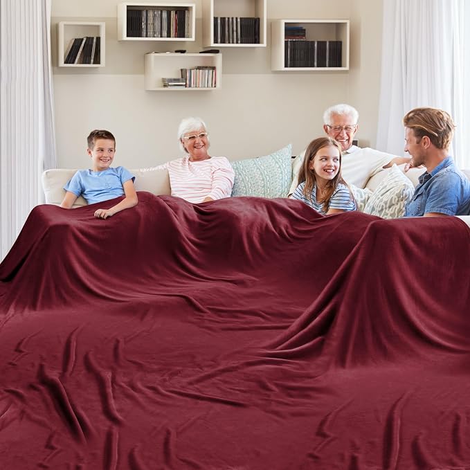 Edenleaf Big Oversized Extra Large Blanket, Huge Fleece 10'x10' Blanket by Edenleaf
