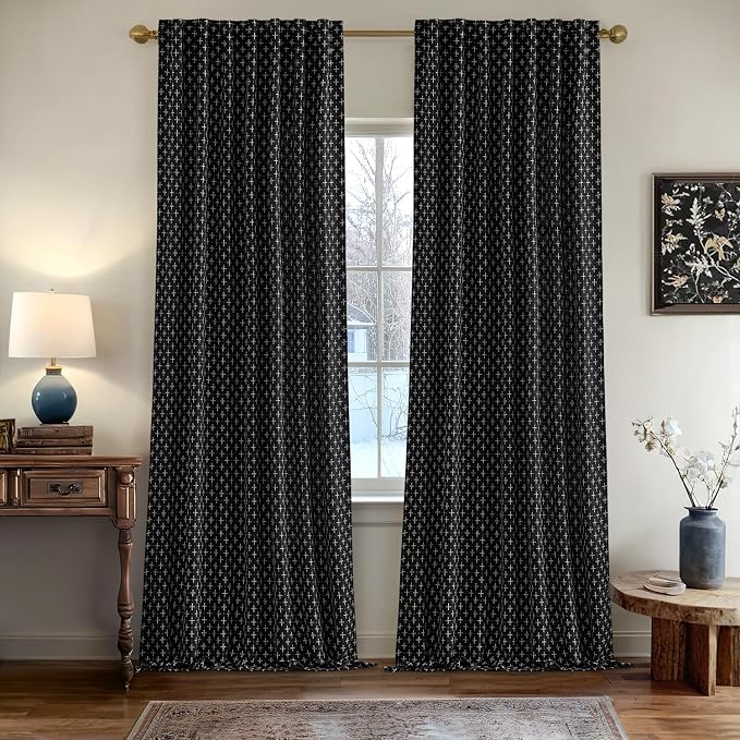 MIULEE Decorative Back Tab Linen Curtains - Image 2