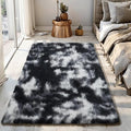 Fluffy Rug Shaggy Area Rug, Mottling Black 3x5 Area Rugs by Yongyangjuxi